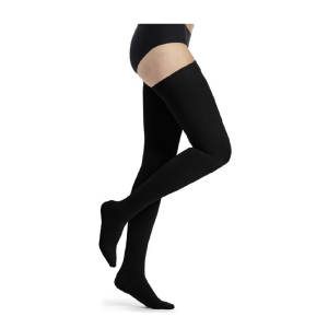 Varimed Diz Üstü Siyah Renk Burnu Kapalı Normal Boy Varis Çorabı